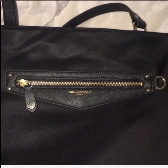 Karl largerfeld nylon and leather tote - Picture 7 of 8